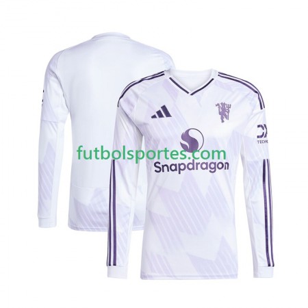 Camiseta Manchester United Segunda Equipación 2025/2026 Manga Larga